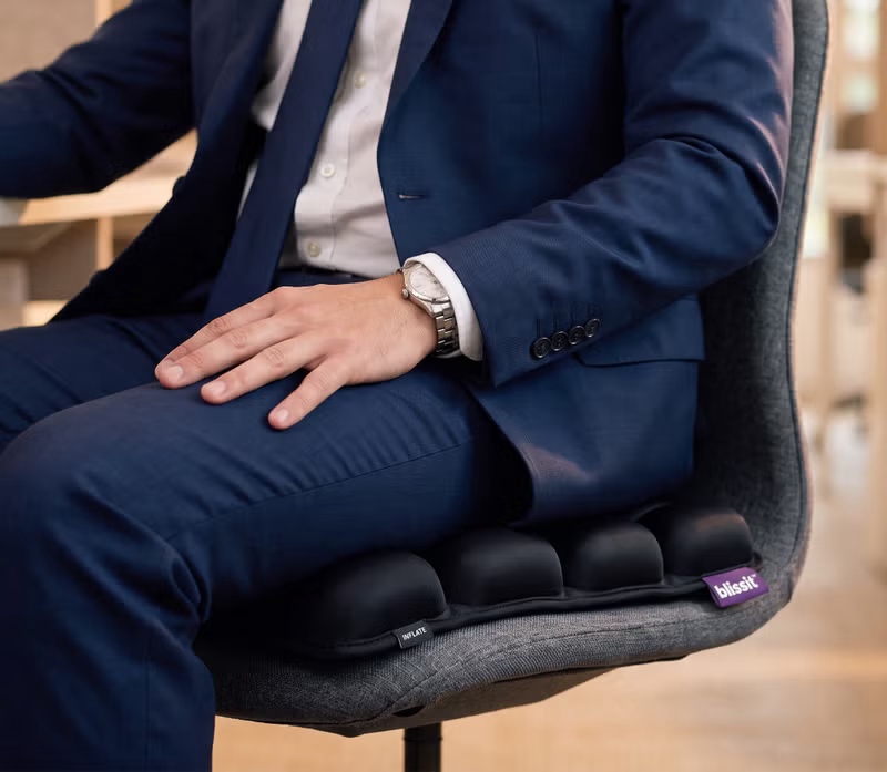 Blissit Cushion used on an office chair